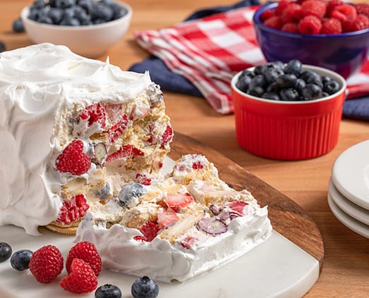 Crav'n Flavor Red White and Blue Icebox Cake