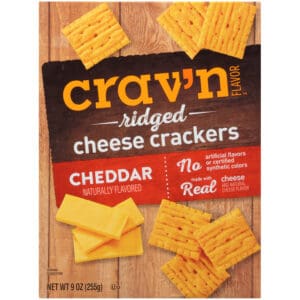 Cheddar Ridged Cheese Crackers