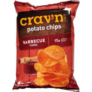 Crav'n Flavor Barbecue Flavored Potato Chips 13 oz