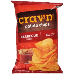 Crav'n Flavor Barbecue Flavored Potato Chips 7.75 oz