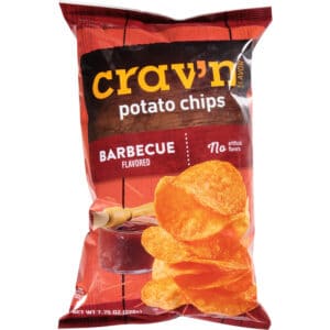Crav'n Flavor Barbecue Flavored Potato Chips 7.75 oz