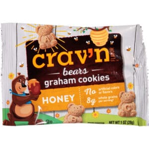 Crav'n Flavor Bears Honey Graham Cookies 1 oz