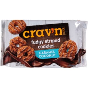 Crav'n Flavor Caramel Coconut Fudgy Striped Cookies 8.5 oz
