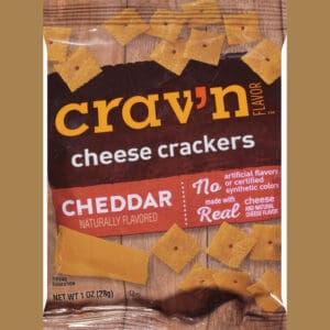 Crav'n Flavor Cheddar Cheese Crackers 1 oz