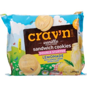 Crav'n Flavor Double Stuffed Lemonade Sandwich Cookies 15.25 oz