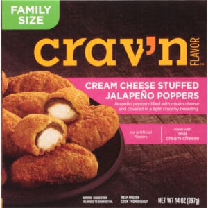 Crav'n Flavor Family Size Cream Cheese Stuffed Jalapeno Poppers 14 oz