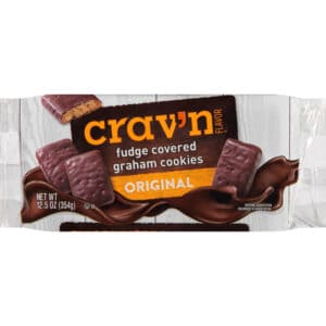 Crav'n Flavor Fudge Covered Original Graham Cookies 12.5 oz