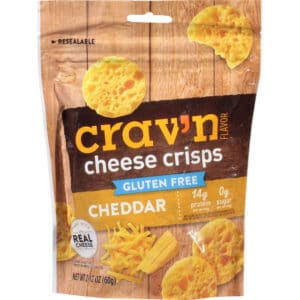Crav'n Flavor Gluten Free Cheddar Cheese Crisps 2.12 oz