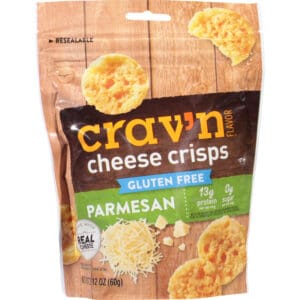 Crav'n Flavor Gluten Free Parmesan Cheese Crisps 2.12 oz