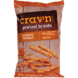 Crav'n Flavor Honey Wheat Pretzel Braids 10 oz