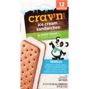 Crav'n Flavor Ice Cream Sandwiches 12 ea