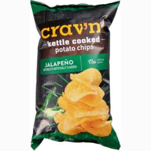 Crav'n Flavor Kettle Cooked Jalapeno Potato Chips 8 oz