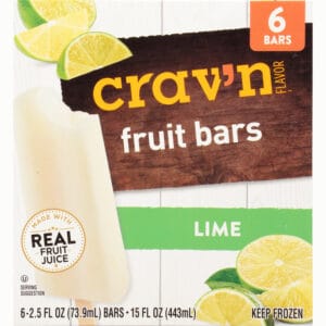 Crav'n Flavor Lime Fruit Bars 6 ea