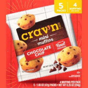 Crav'n Flavor Mini Chocolate Chip Muffins 5 ea