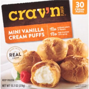 Crav'n Flavor Mini Vanilla Cream Puffs 30 ea