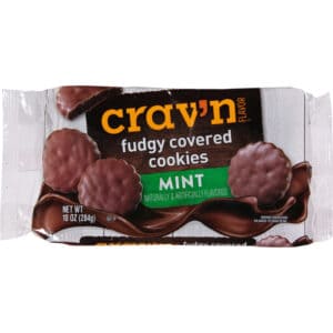 Crav'n Flavor Mint Fudgy Covered Cookies 10 oz