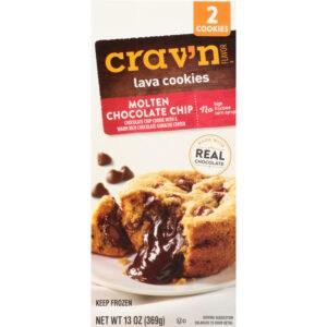 Crav'n Flavor Molten Chocolate Chip Lava Cookies 2 ea