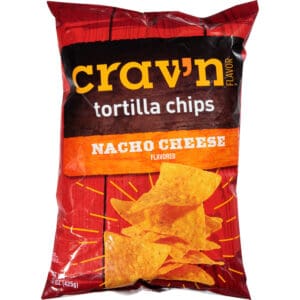 Crav'n Flavor Nacho Cheese Flavored Tortilla Chips 15 oz