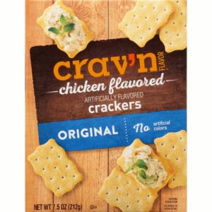 Crav'n Flavor Original Chicken Flavored Crackers 7.5 oz