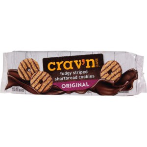 Crav'n Flavor Original Fudgy Striped Shortbread Cookies 11.5 oz