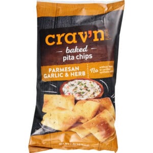Crav'n Flavor Parmesan Garlic & Herb Baked Pita Chips 7.33 oz