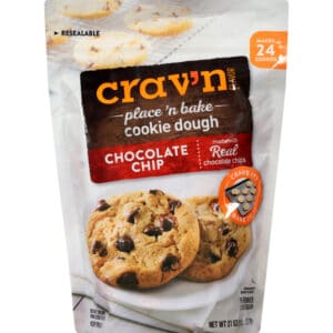 Crav'n Flavor Place 'N Bake Chocolate Chip Cookie Dough 27 oz Bag