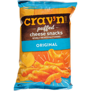 Crav'n Flavor Puffed Original Cheese Snacks 8 oz