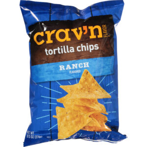 Crav'n Flavor Ranch Flavored Tortilla Chips 9.75 oz