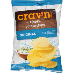 Crav'n Flavor Ripple Original Potato Chips 13 oz