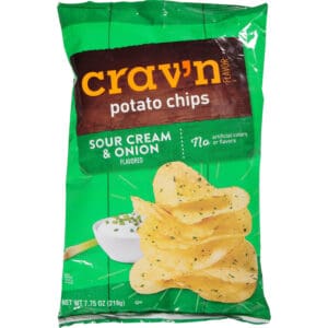 Crav'n Flavor Sour Cream & Onion Flavored Potato Chips 7.75 oz