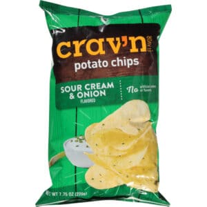 Crav'n Flavor Sour Cream & Onion Flavored Potato Chips 7.75 oz