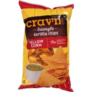 Crav'n Flavor Triangle Yellow Corn Tortilla Chips 11 oz
