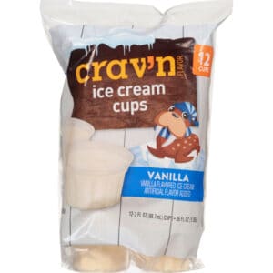 Crav'n Flavor Vanilla Ice Cream Cups 12 ea