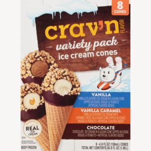 Crav'n Flavor Variety Pack Ice Cream Cones 8 ea