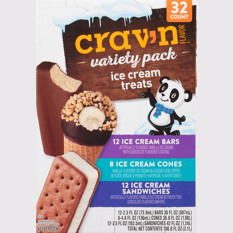 Crav'n Flavor Ice Cream Cups, Vanilla - Spring Market