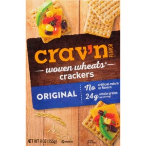 Crav'n Flavor Woven Wheats Original Crackers 9 oz