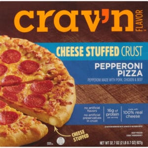 Pepperoni Cheese Stuffed Crust Pizza