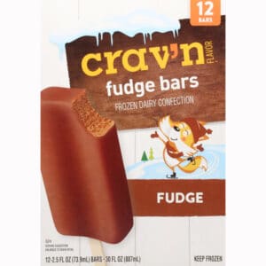 Crav'n Flavor Bars Fudge Frozen Dairy Confection 12 ea