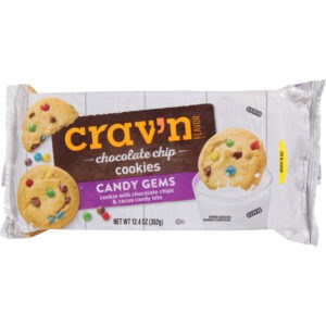Crav'n Flavor Candy Gems Chocolate Chip Cookies 12.4 oz