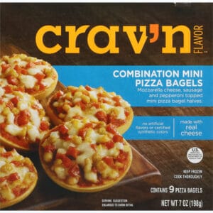 Crav'n Flavor Combination Pizza Bagels Mini 9 ea