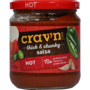 Crav'n Flavor Hot Thick & Chunky Salsa 15.5 oz