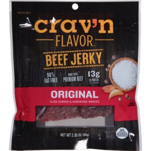 Crav'n Flavor Original Beef Jerky 2.85 oz