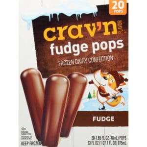 Crav'n Flavor Pops Fudge Frozen Dairy Confection 20 ea