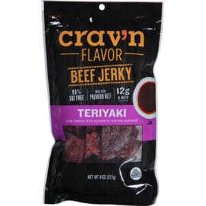 Crav'n Flavor Teriyaki Beef Jerky 8 oz
