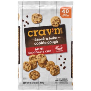 Crav'n Flavor Break 'n Bake Mini Chocolate Chip Cookie Dough 16 oz