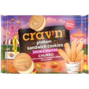 Crav'n Flavor Double Stuffed Graham Churro Sandwich Cookies 15.25 oz