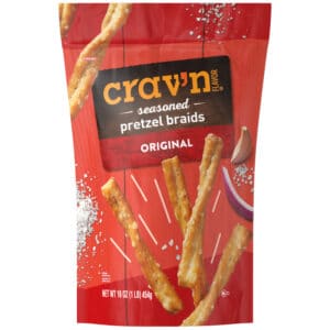 Crav'n Flavor Original Seasoned Pretzel Braids 16 oz