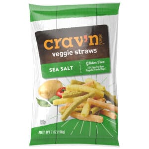 Crav'n Flavor Sea Salt Veggie Straws 7 oz