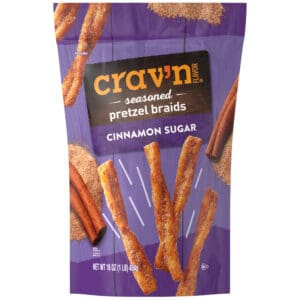 Crav'n Flavor Seasoned Cinnamon Sugar Pretzel Braids 16 oz