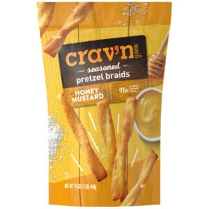 Crav'n Flavor Seasoned Honey Mustard Pretzel Braids 16 oz